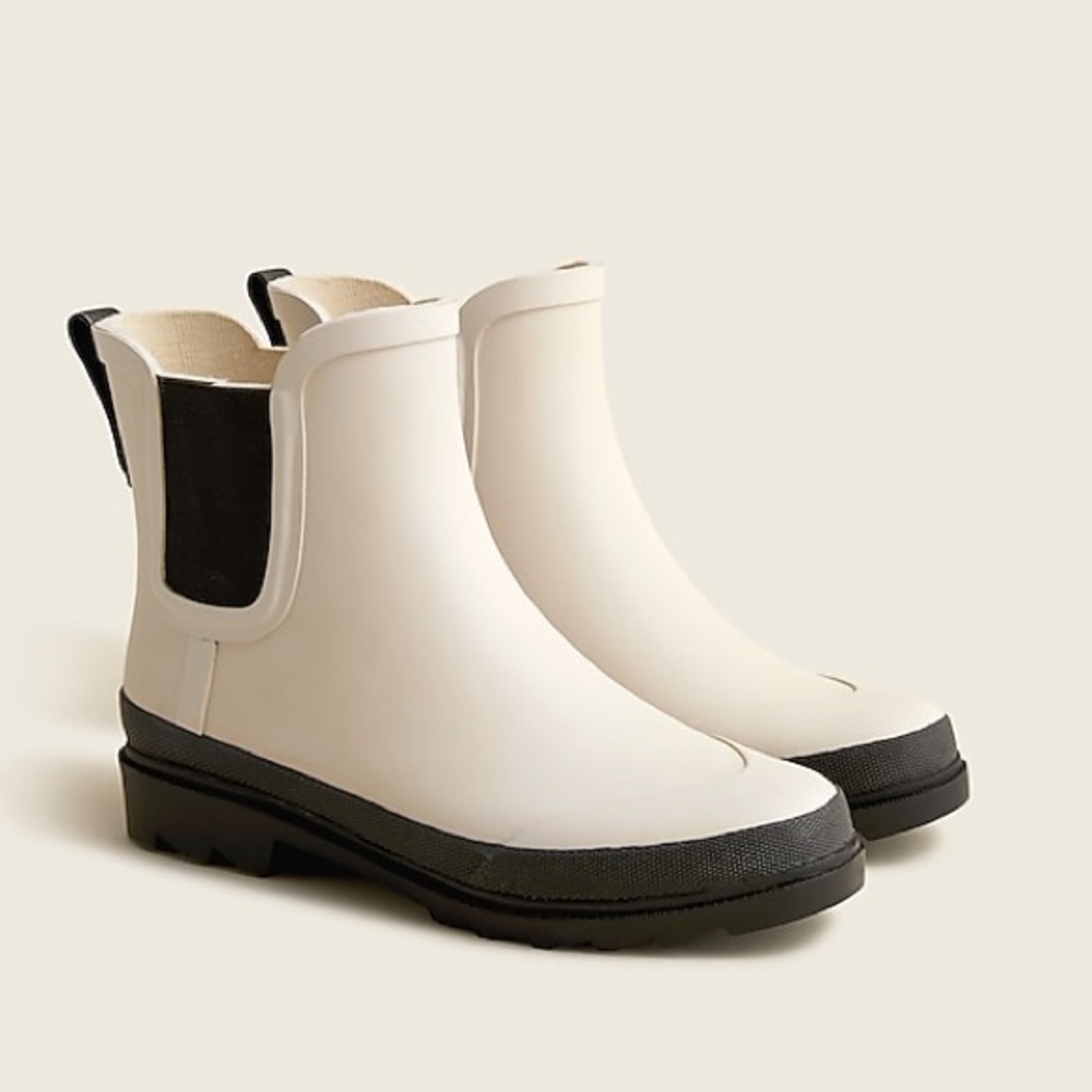 J.Crew Short lug-sole rain-boots Chelsea style BA184